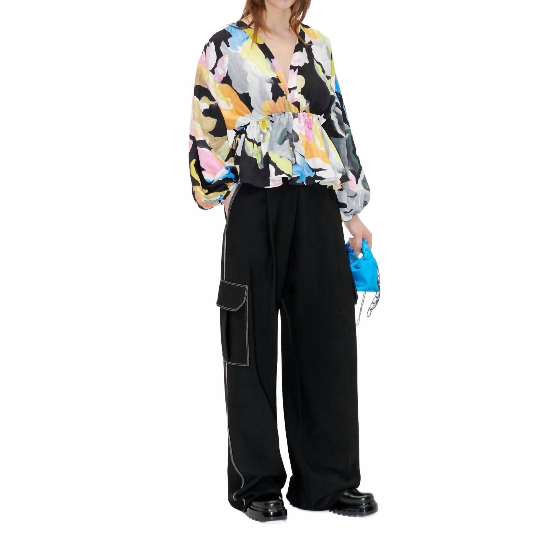 New Stine Goya Toni Top In Artistic Floral